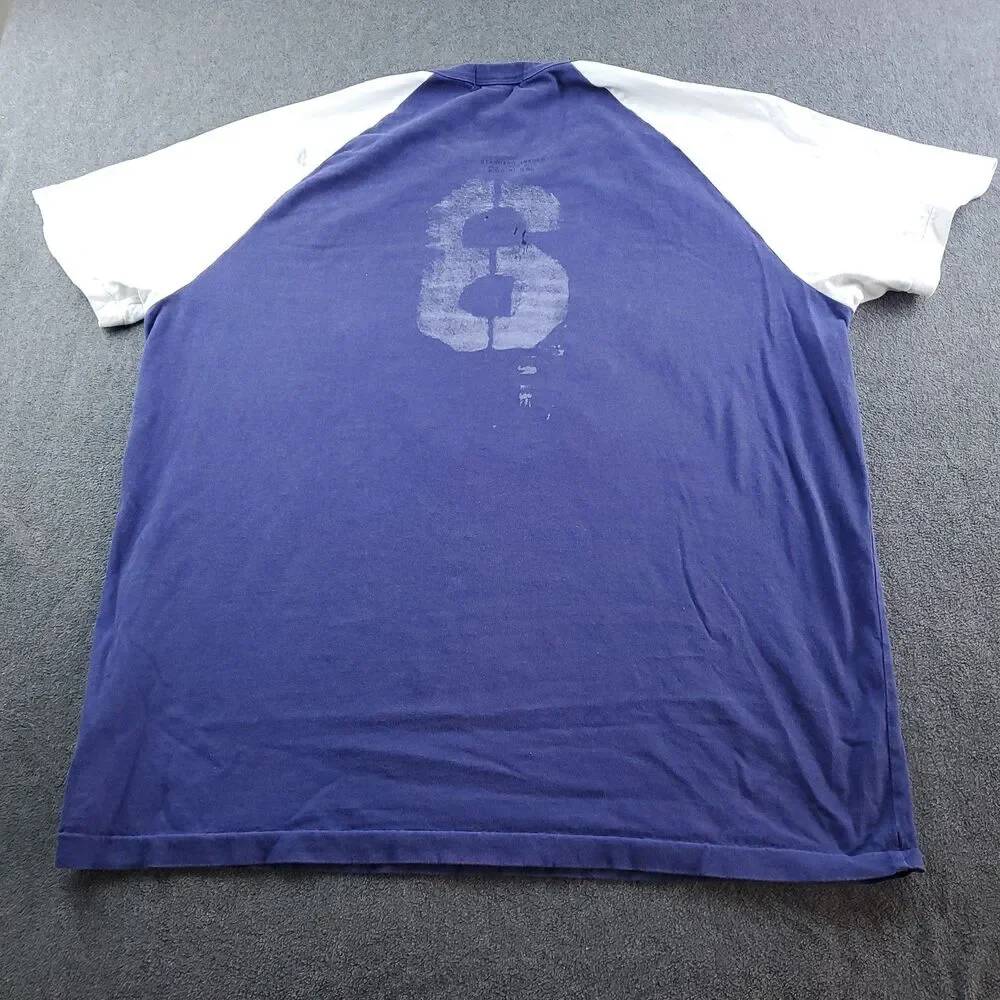 Vtg Polo Ralph Lauren TShirt Men XL TG Surf Club Pacific Coast Blue Stencil Navy